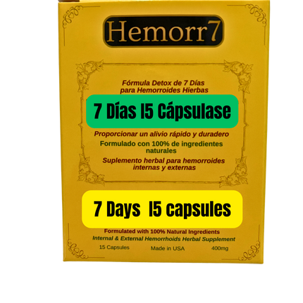 Hem-Formula — 7 Days Herbal Formula | 15 Capsules