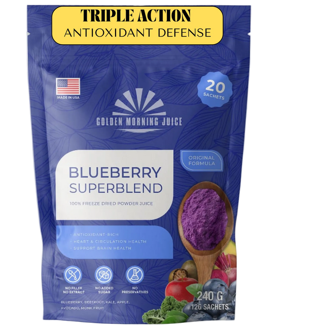 Golden Morning Juice – Blueberry Superblend