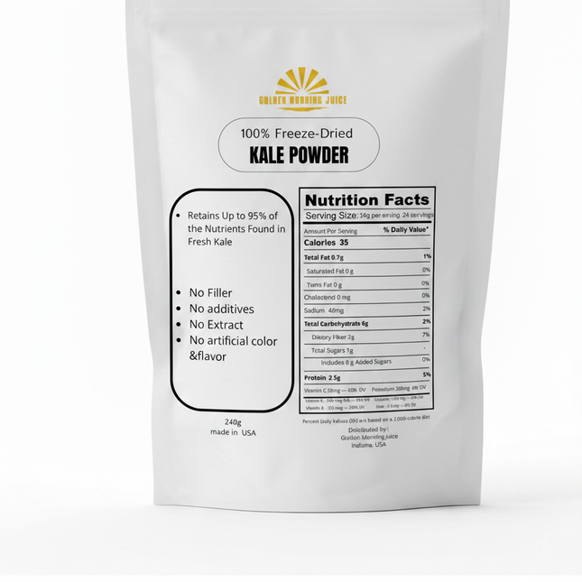 Golden Morning Juice Kale Powder Pouch